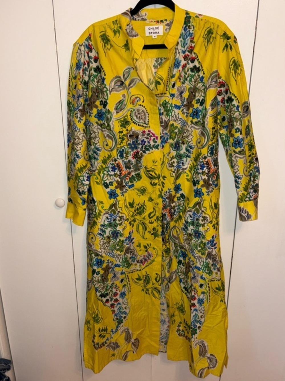 Chloe Stora Midi Shirt Dress Size 36 = 4 - 100% Cotton